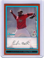 2009 Bowman #BP40 Cristian Beltre Orange 2009 Bowman #BP40 Cristian Beltre Orange
