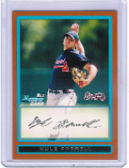2009 Bowman #BP60 Kyle Farrell Orange 2009 Bowman #BP60 Kyle Farrell Orange