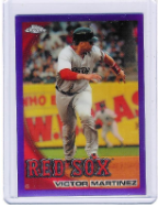 2010 Topps Chrome Purple Refractor #012 Victor Martinez 2010 Topps Chrome Purple Refractor #012 Victor Martinez