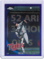 2010 Topps Chrome Purple Refractor #053 Dernard Span