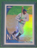2010 Topps Chrome Wrapper Redemption Refractor #222 Babe Ruth