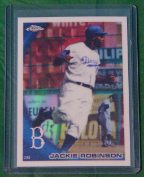 2010 Topps Chrome Wrapper Redemption Refractor #224 Jackie Robinson