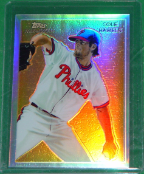 2010 Topps Chrome Chicle CC28 Cole Hamels Refractor