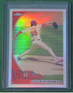 2010 Topps Chrome Refractor #024 Cole Hamels