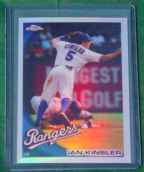 2010 Topps Chrome Refractor #030 Ian Kinsler 2010 Topps Chrome Refractor #030 Ian Kinsler