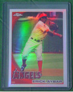 2010 Topps Chrome Refractor #034 Erick Aybar 2010 Topps Chrome Refractor #034 Erick Aybar