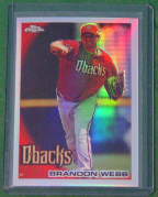 2010 Topps Chrome Refractor #159 Brandon Webb