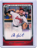 2011 Topps Pro Debut #SSA-AW Allen Webster Auto