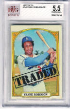 1972 Topps #754 Frank Robinson TR BVG 5 Excellent