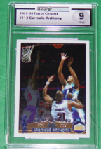 2003-04 Topps Chrome #113: Carmelo Anthony 9 (Mint)