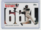 2006 Topps Barry Bonds Home Run History #664