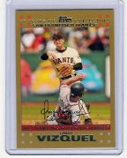 2007 Topps Gold #317 Omar Vizquel Gold Glove
